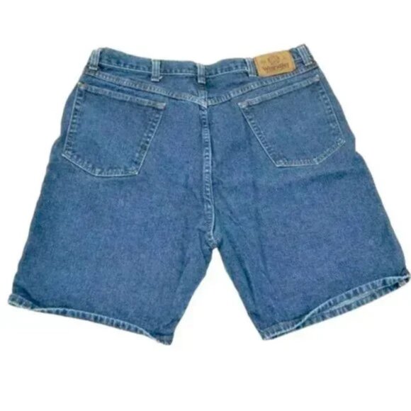 Wrangler Pure Cotton Blue Jean Denim Mens Nice Relaxed Walking Casual Shorts 38 - Picture 3 of 4